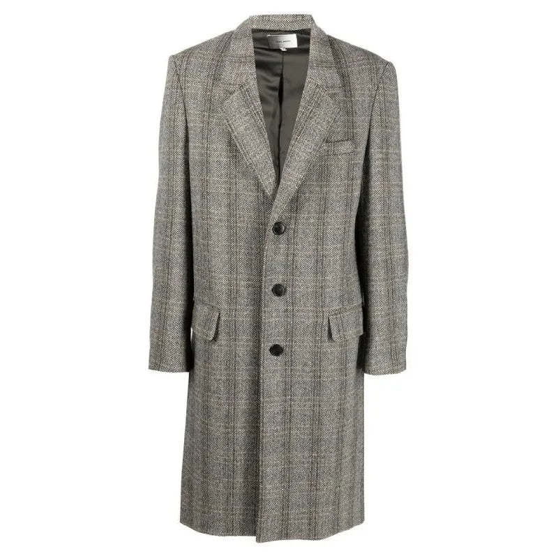The Gentlemen 2024 Theo James Grey Plaid Coat