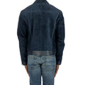 American Idol S22 Luke Bryan Blue Suede Jacket