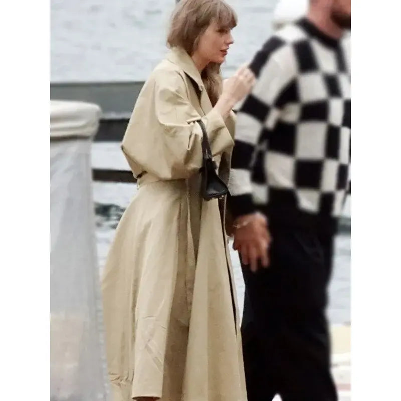 Italy’s Lake Como Taylor Swift Tan Trench Coat