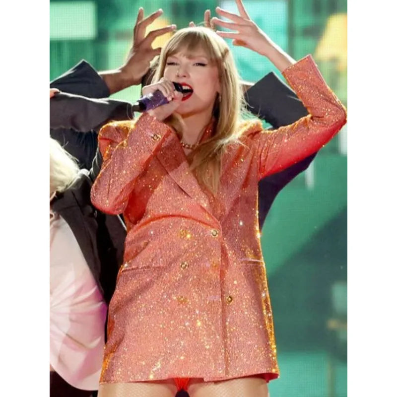 Taylor Swift New Eras Tour Orange Blazer