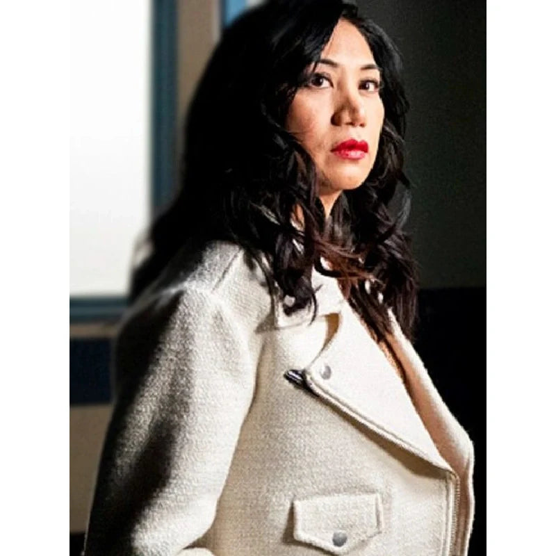 The Equalizer S04 Liza Lapira Cropped Tweed Jacket