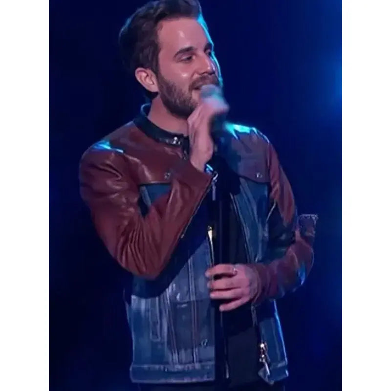 Ben Platt The Kelly Clarkson Show Trimmed Denim Jacket