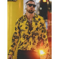 Travis Kelce Yellow Floral Printed Shirt