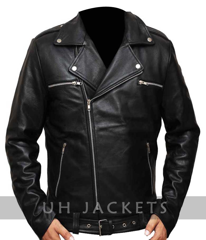 The Walking Dead Negan Leather Black Jacket