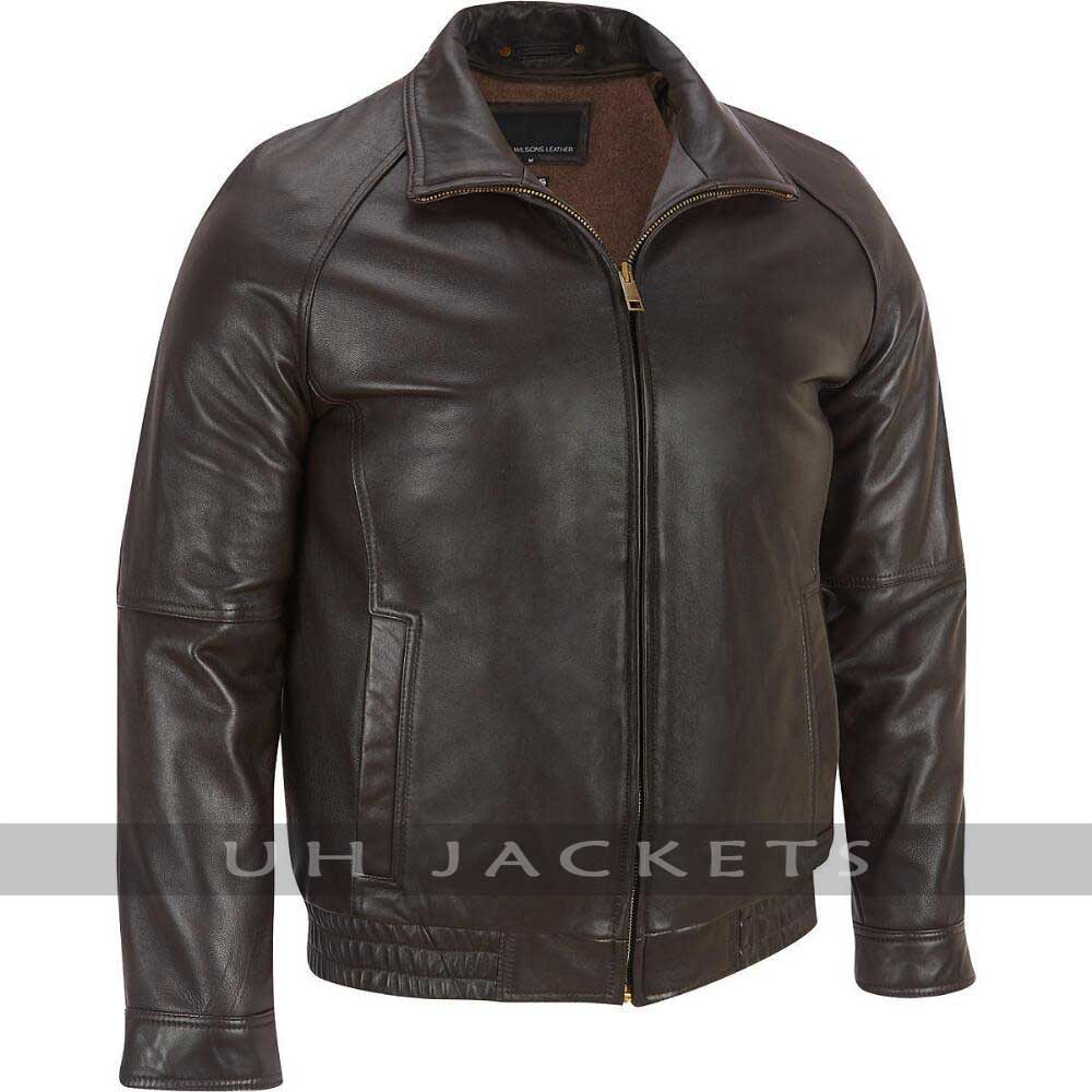 Contemporary Lamb Bomber Men  Jacket