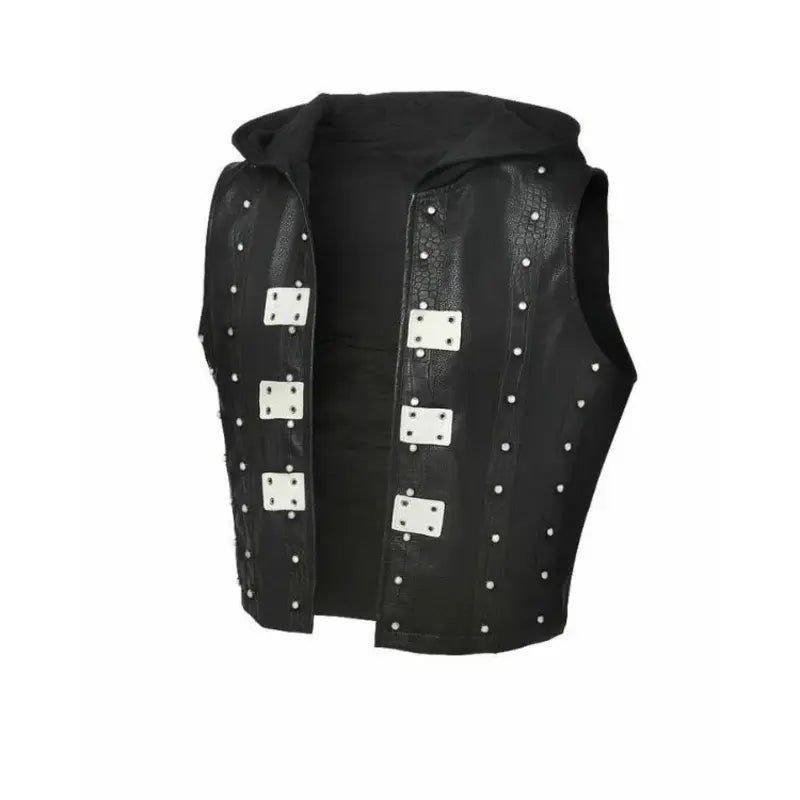 AJ Styles WWE 2K22 Black Leather Vest