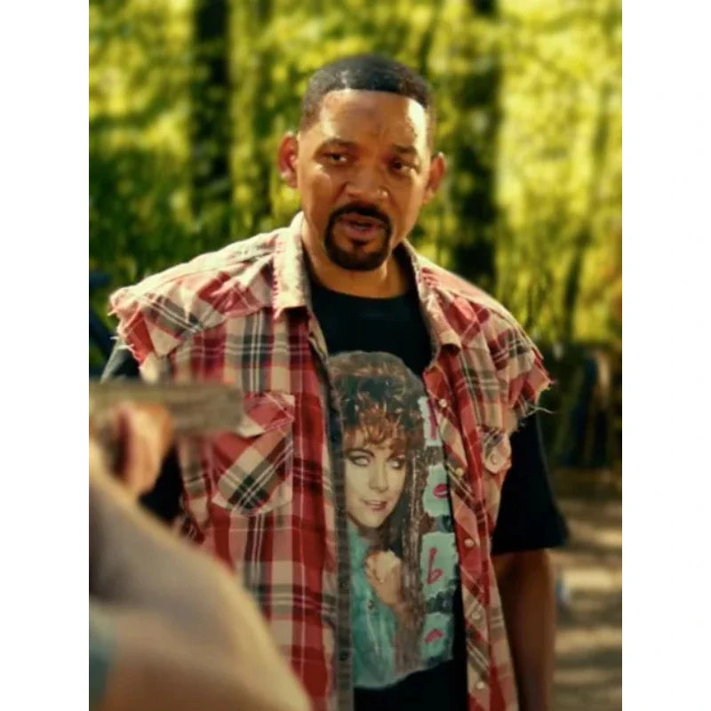 Will Smith Bad Boys Ride or Die Plaid Shirt