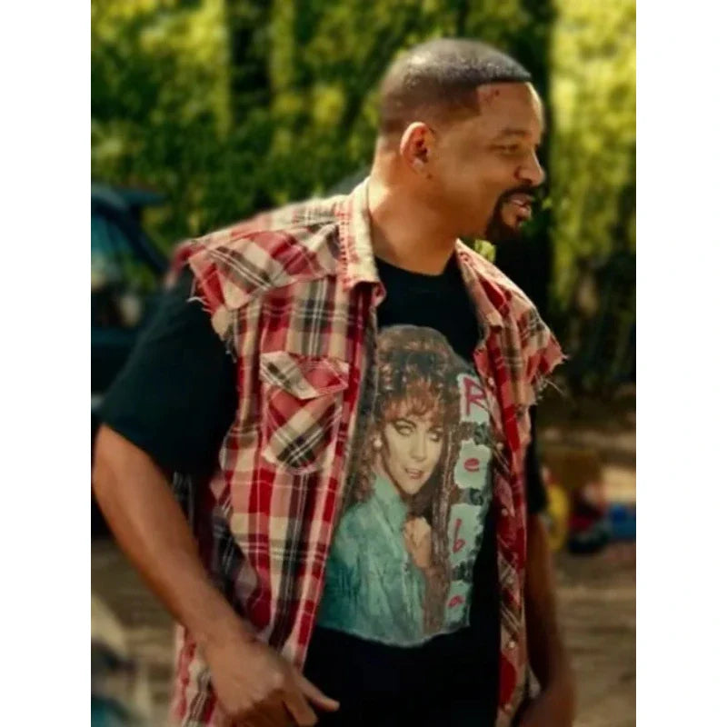 Will Smith Bad Boys Ride or Die Plaid Shirt