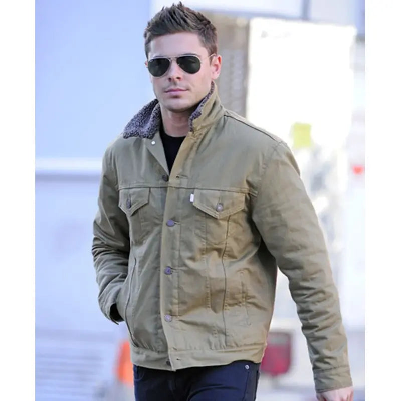 Zac Efron 2011 Green Jacket