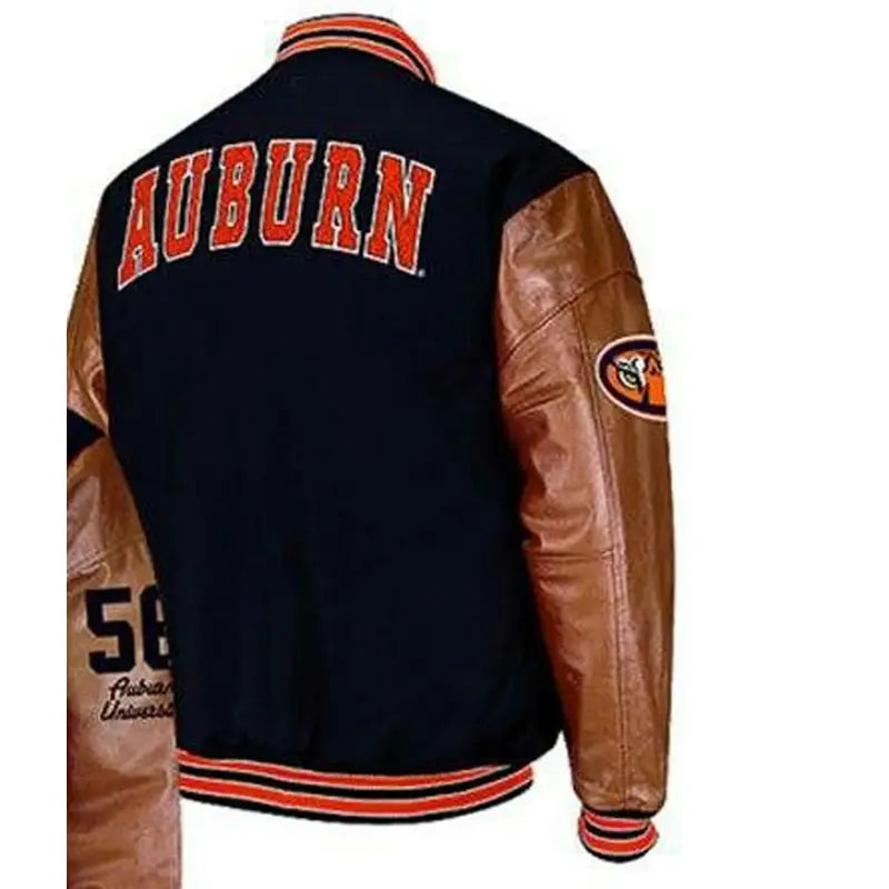 Auburn Varsity Black and brown Jacket