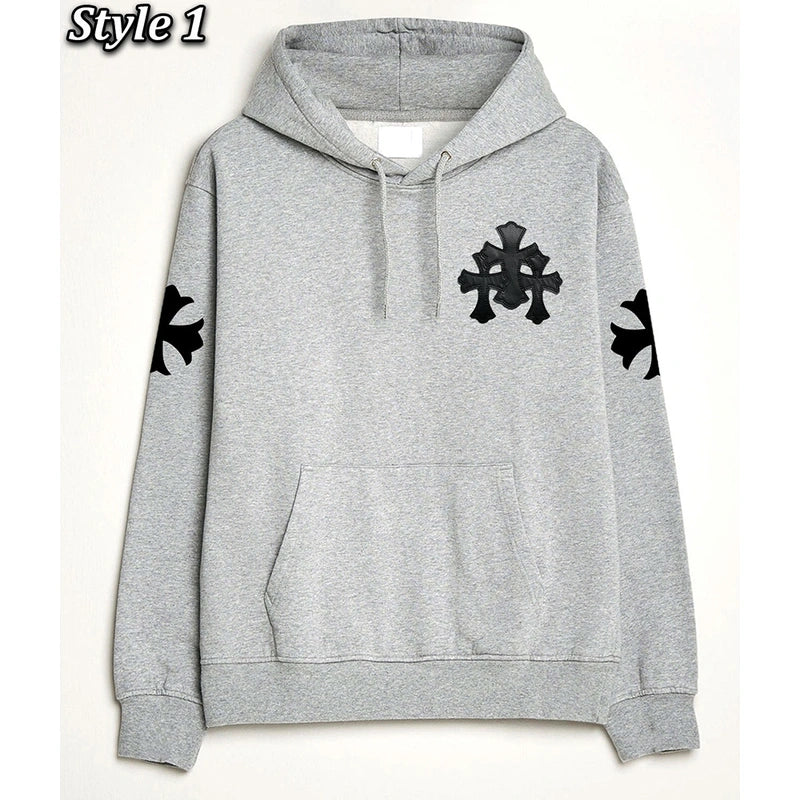 Chrome Hearts Grey Pullover Hoodie