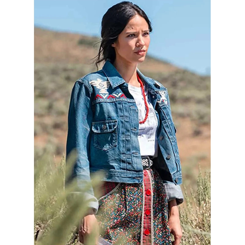 Yellowstone Season 5 Kelsey Asbille Denim Jacket