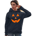 Go All Out Jack O Lantern Pumpkin Face Halloween Hoodie